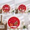 Christmas Embroidery Kit for Beginners, 3 PCS Adult Cross Stitches for Men, Red Santa Kit Set with Instruction Needle Thead Embroidery Hoop